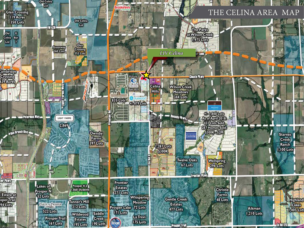 Bluestone Celina Apartments Area Map